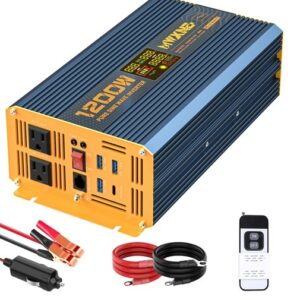 Invertidor de corriente pure sine wave de 1200 watts
