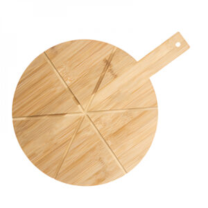 Tabla de bambú con mango para pizza de 30 cm