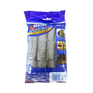 Almohadillas – estropajos – de lana de acero Matrix (12 u)