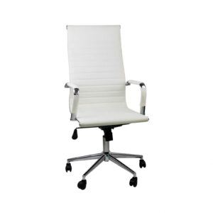 Silla de oficina elegante en color blanco