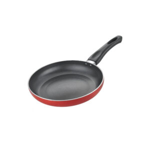 Sartén de aluminio color rojo de 260 mm