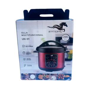Olla reina roja de cocción multifuncional 6L UnizukiUN-01