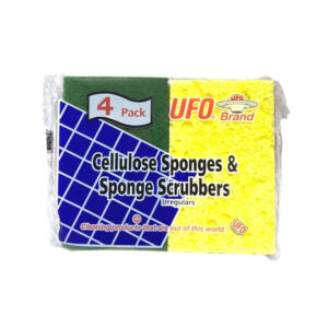 Paquete de esponjas y estropajos de celulosa ufo (4 u)