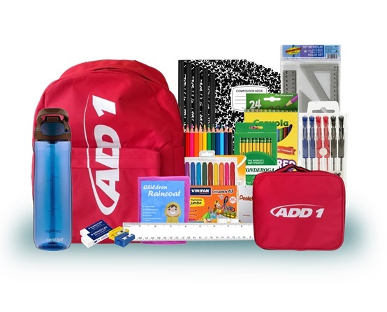 Set Escolar Rojo para niñas