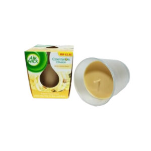 Vela perfumada con aceite esencial de baina de vainilla blanca (105 g)