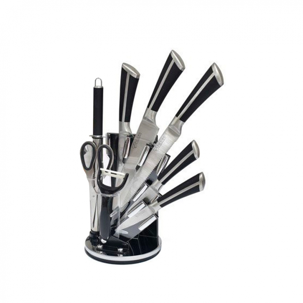 Juego de cuchillos de 8 piezas con soporte giratorio Epicure