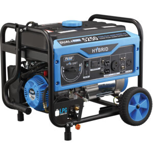 Planta electrica de 5, 250 watts hybrida de gasolina y gas propano