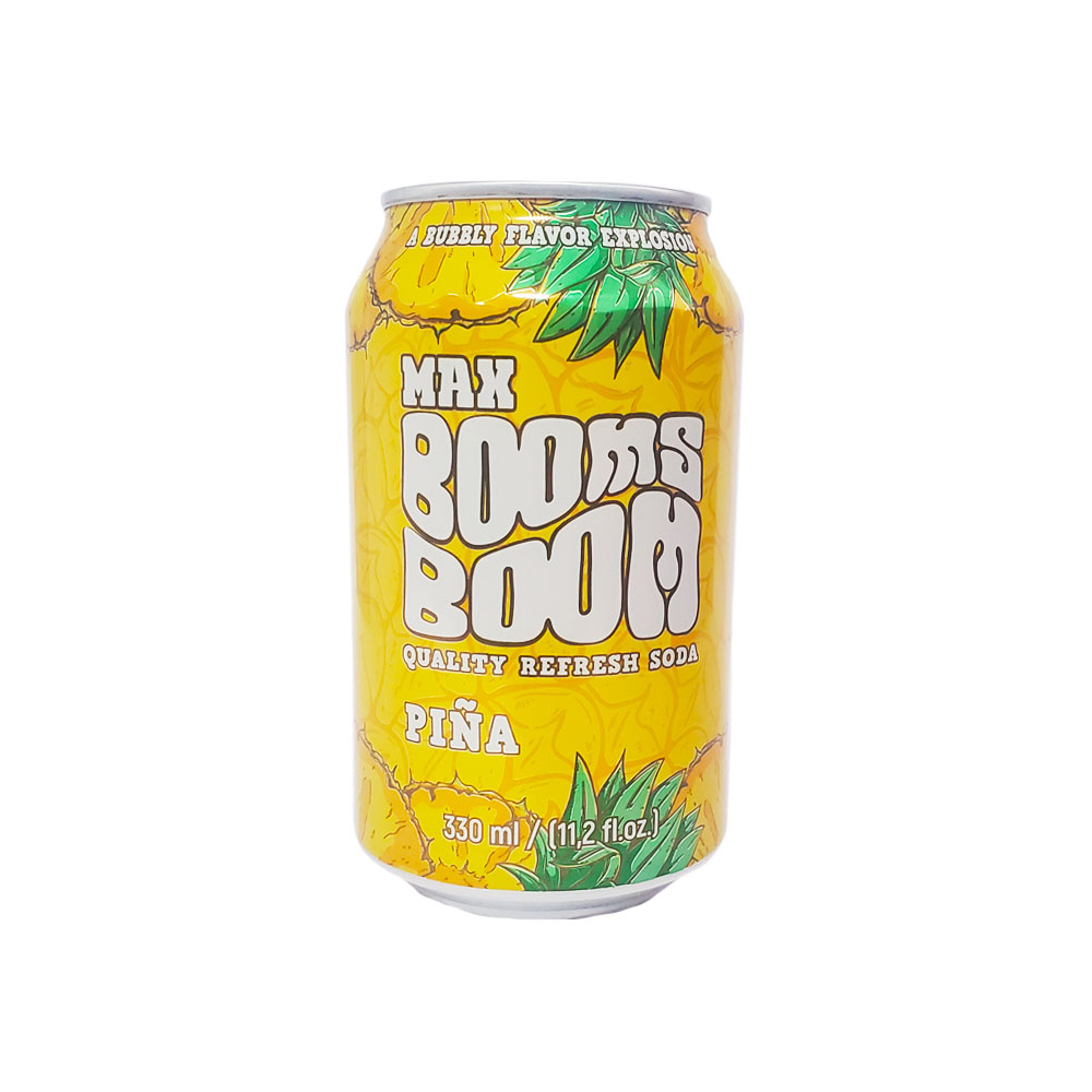 Refresco de piña Max Booms Boom (330 ml) | Envios CubAmerica LLC