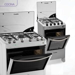 Cocina de gas y horno de 30" 5 quemadores ss