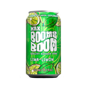 Bebida refrescante gaseada sabor lima-limón Max Booms Boom (330 ml / 11. 2 fl oz)