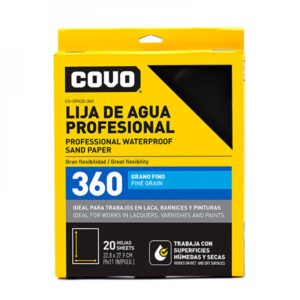 Lijas de agua profesional grano fino 360 (20 u)