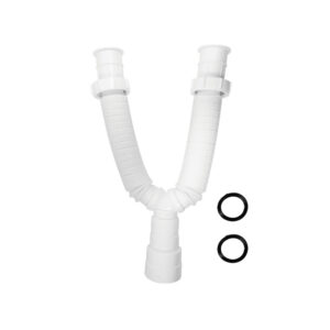 Trampa doble flexible de pvc de 1-1/2" Griven