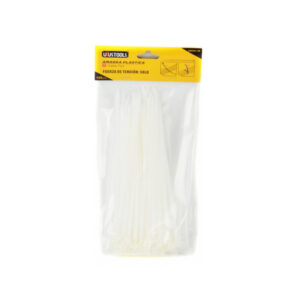 Amarra plástica – bridas o zunchos – blanca 2. 5 mm x 160 mm Uyustools (100 u)