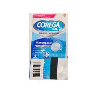 Blanqueador de prótesis dentales y aparatos removibles Corega (6 tabletas)