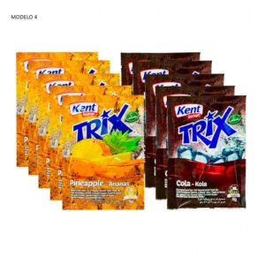 Combo de refrescos:Refresco en polvo sabor cola ,piña,mango,fresa,coctel Trix