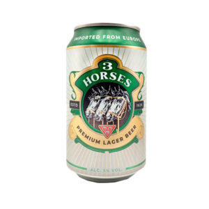 Cerveza 3 Horses (330 ml / 11. 64 fl oz)