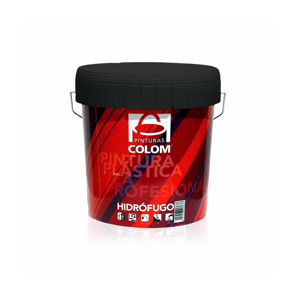 Pintura de vinil profesional para interiores y exteriores color blanco mate Colom (4 l)