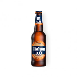 Cerveza de botella tostada 0, 0 sin alcohol Mahou (330 ml)