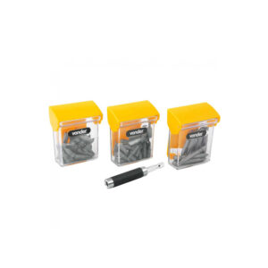 Juego de brocas con cabo adaptador crv 61 piezas enc 1/4" Vonder