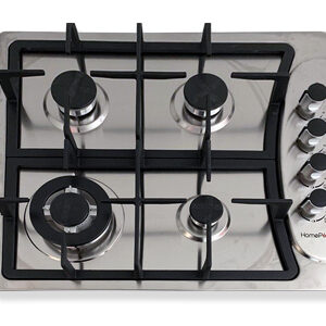 Cocina de gas empotrable 4 quemadores ss