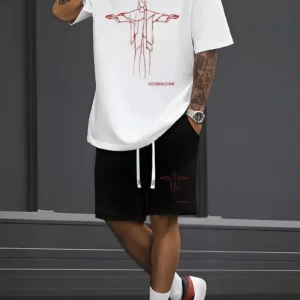 Conjunto de 2 piezas: Camiseta de manga corta y pantalones cortos