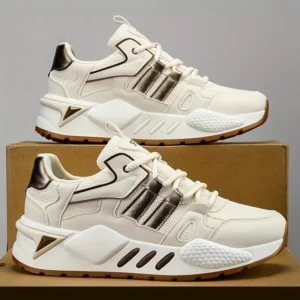 Zapatillas Bajas con Cordones para Hombre de Suela Gruesa Antideslizante