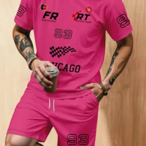 Conjunto de Dos Piezas de Camiseta y Pantalón Corto