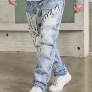 Jeans Azules Ajustados para Hombre