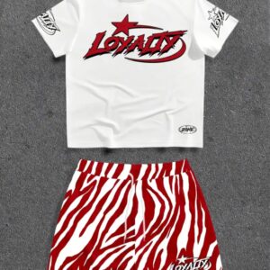 Conjunto de camiseta de manga corta y pantalones