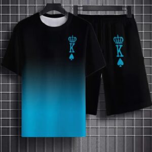 Conjunto de camiseta de manga corta + pantalón corto