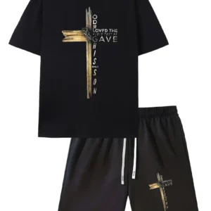 Conjunto deportivo casual de dos piezas para hombre