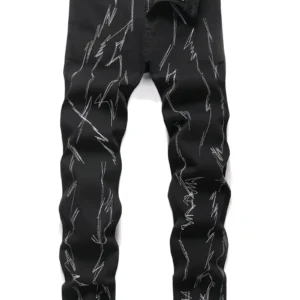 Pantalones vaqueros negros elásticos