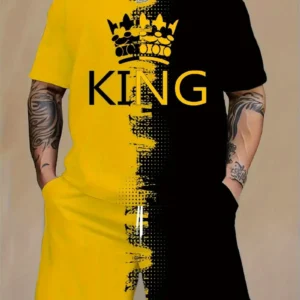 Conjunto de Camiseta y Shorts para Hombre King