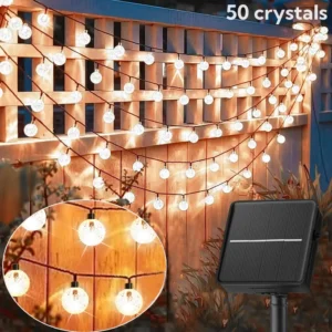 luces de hadas LED de 100/50/20 con energía solar - 8 modos, IP65