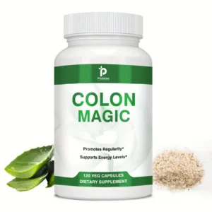 Colon Magic - con Senna, Psyllium, Álamo resbaladizo, polvo de barberry, apoya la salud del intestino - 120 unidades