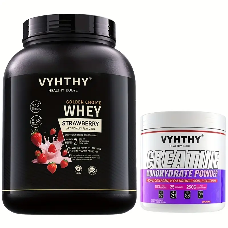 VYHTHY Proteína de Leche de Fresa en Polvo - 2 lbs (250g)