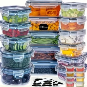 Juego de recipientes  para almacenamiento lujoso y alimentos 12/48/68 Piezas