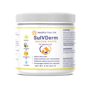 Pastilla de Sulfuro Avanzada SulVDerm para la Salud de la Piel en Animales de Compañía