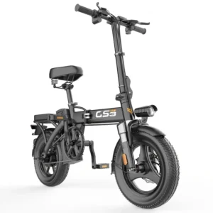 Bicicleta Eléctrica GS3-500W – Alta Velocidad 20MPH, 32 millas de autonomía, Suspensión Completa, Llantas de 14″