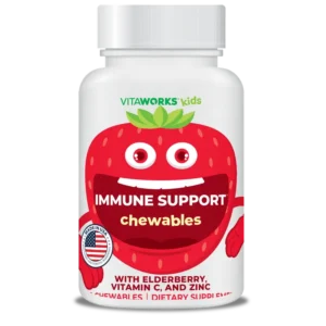 VitaWorks Chicles para Inmunidad Infantil, Sabor Naranja, 120 Tabletas Masticables