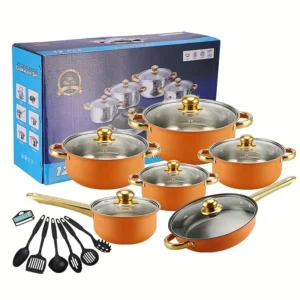 Juego de 12 Piezas de Utensilios de Cocina de Acero Inoxidable