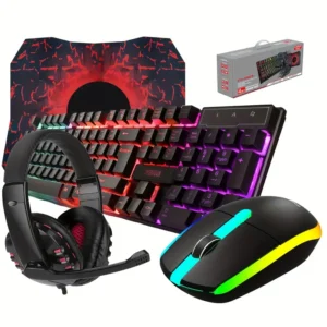 Teclado y ratón para Sets, alfombrilla para ratón y auriculares para Sets