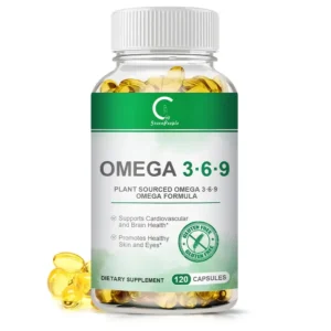 Suplemento de Omega 3, 6, 9 - Hipoalergénico, Apoya la Salud Cardiovascular, del Hígado y el Cerebro , 120 Softgels