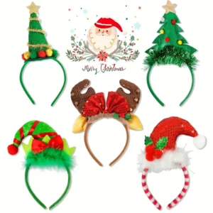 Set de 5 Accesorios Clásicos para la Cabeza Navideños