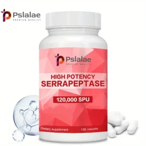 Alta Potencia de Serrapeptasa 120000 SPU - Fórmula Premium para la Salud Nasal en Hombres y Mujeres - 120 Cápsulas