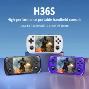 onsola de Juegos Portátil H36S con Pantalla HD de 3.5 pulgadas, 64GB de Memoria