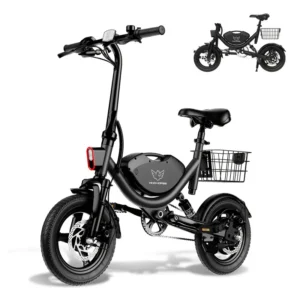 Bicicleta eléctrica plegable de  adultos y adolescentes Capacidad de 330LBS, alta velocidad de 22MPH 500W