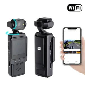 Cámara de Acción Mini 1080P Full HD con Wi-Fi y Control por App, Batería Recargable