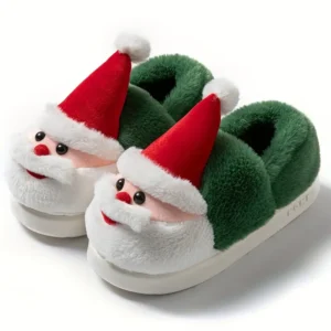 Zapatillas de invierno de Papá Noel para mujer y hombre