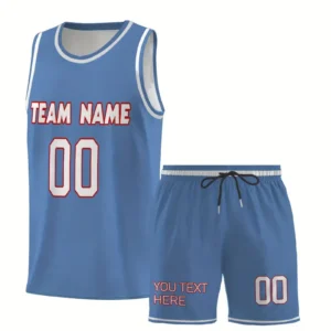 Conjunto de camiseta y pantalones de baloncesto personalizados con cuello en V